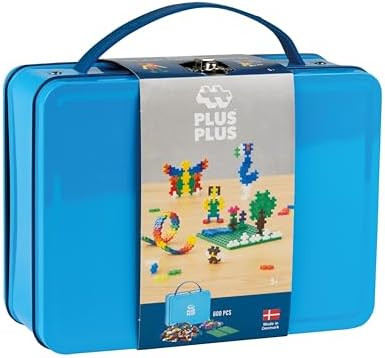 Plus Plus Building Set with Metal Suitcase 3D Open Ended Stem Toy for Kids 600 Mini Interlocking Pieces 2 Green Baseplates
B07H8MBY38