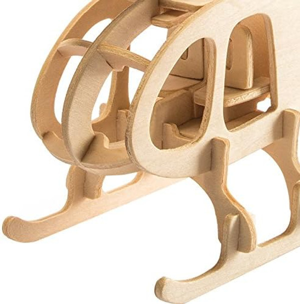 Ponte Collection 3D Wooden Puzzle Helicopter Model Creative Puzzle Model Kits DIY Toys 32-Piece Build Car Kit
B077TLJ4DW