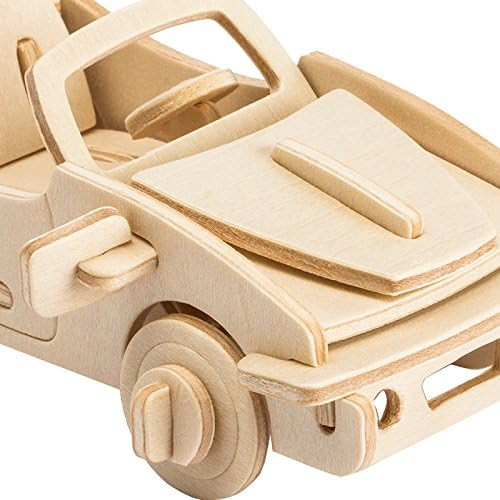 Ponte Collection Wooden Model Kits 3D Puzzles Build Car Kit Wooden Model Toy Kit Wood Puzzle Car Wooden Model Toy Kit Model Car 29-pcs (Racing Car)
B071HTR778