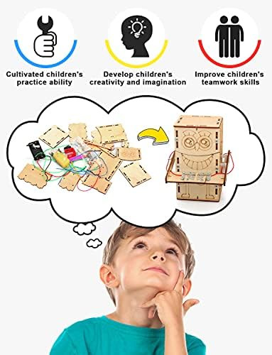 Poraxy 4 Set STEM Kits for Kids Ages 8-10 10-12 Toys for Ages 8-13 Music Box Robot 3D Puzzle Educational Science Building Projects Crafts Birthday s for Boys Girls 7 8 9 10 11 12 13 Year Old
B08LZGSFL8