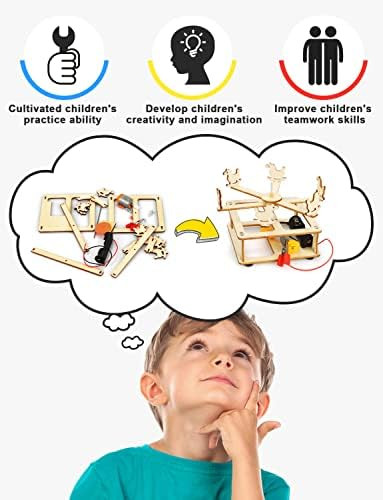 Poraxy 4 in 1 STEM Kits for Kids Age 8-10 Science STEM Projects for Kids 8-12 3D Puzzles Educational Craft Building Toys 8-13 Christmas Birthday s for Girls Boys 6 7 8 9 10 11 12 13 Year Old
B08KTCK816