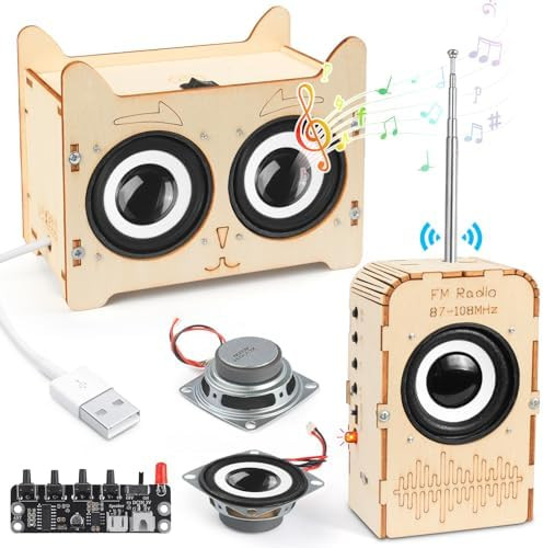 Poraxy Science Kits for Kids Age 8-12 12-14 STEM Toys for 8-13 Build Your Own Bluetooth Speaker & FM Radio 3D Puzzles DIY Projects Birthday s for 9101114 15 16 Year Old Teen Boys Girls
B0D8Q8SDLV