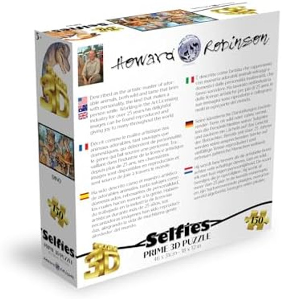 Prime 3D Selfies Howard Robinson Dinosaurs 150 Piece 3D Jigsaw Puzzle for Kids Finished Size 18" x 12" Challenging & Fun for Kids & Families Immersive 3D Lenticular Effect
B0CV5X8Z6F