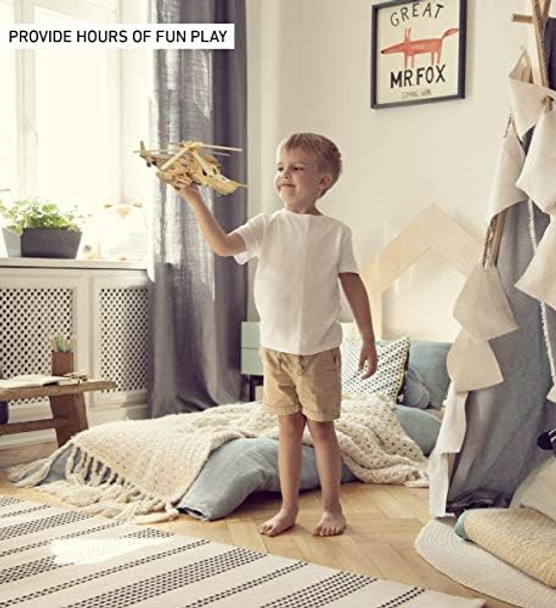 Puzzled 3D Puzzle Black Shark Helicopter Wood Craft Construction Model Kit Educational DIY Wooden Toy Assemble Model Unfinished Crafting Hobby Army Puzzle Build & Paint for Decoration 84 Pieces Pack
B000X63X50