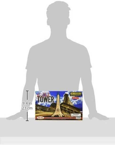 Puzzled 3D Puzzle Eiffel Tower Wood Craft Construction Model KitFun and Educational DIY Wooden Toy Assemble Model Unfinished Crafting Hobby Puzzle to Build and Paint for Decoration 52 Pieces Pack
B000WAITAG