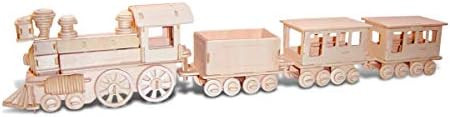 Puzzled 3D Puzzle Train Wood Craft Construction Model Kit Fun Unique & Educational DIY Wooden Toy Assemble Unfinished Craft Hobby Classic Train Puzzle to Build & Paint for Decoration 233 Pieces Pack
B000X62JR8