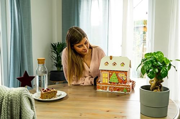 Ravensburger - 3D Gingerbread House with Lights - 216 Piece Jigsaw Puzzle - Traditional Gingerbread House with Sturdy Base & Safe LED Lighting - Premium Quality - Ages 8+
B0CJKQ221B