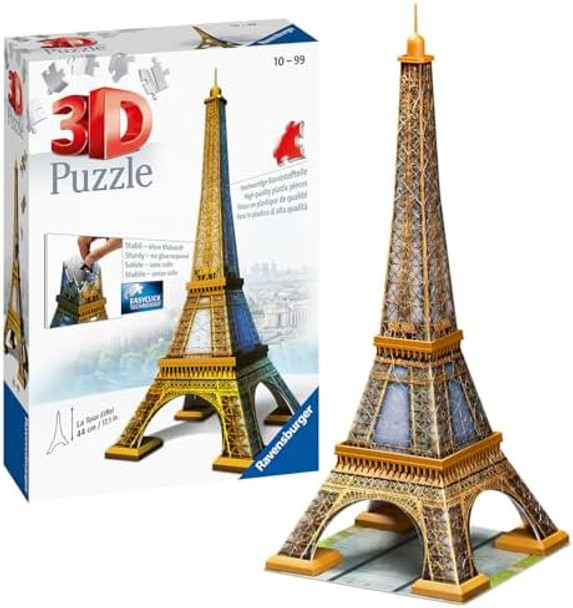 Ravensburger Eiffel Tower 216 Piece 3D Jigsaw Puzzle for Kids and Adults - 12556 - Easy Click Technology Means Pieces Fit Together Perfectly
B004O0TOK4