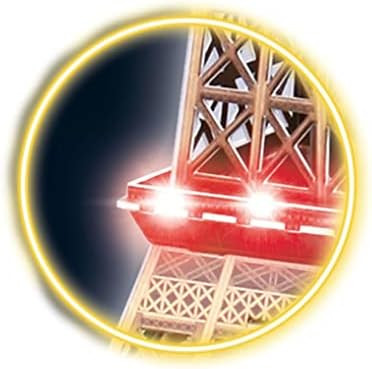 Revell Eiffel Tower LED Light Up Large 3D Puzzles for Adults and Kids Ages 10 Years and up Arts Crafts Building - 84 Pieces
B0B1NT7W46