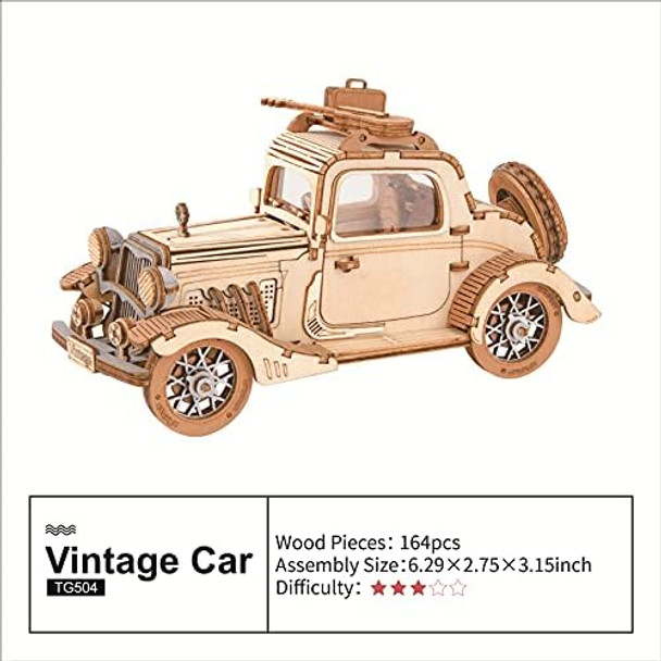 Robotime3D Wooden Puzzles Car DIY Model Kits to Build Wooden Model Vintage Car Craft for Collection Lover
B08YRKRF3C