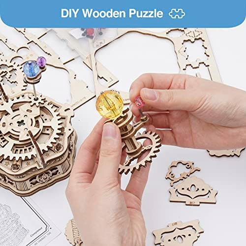 Robotime3D Puzzles for Adults Model Kits for Adults Hobbies for Men/Women Rotating Starry Night Wooden Puzzle Music Box AMK51
B08P5N6GHZ