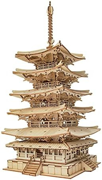 Robotime3D Puzzle Wooden Craft Kits for Adults DIY Model Building Kit Best for Kids (Five-Storied Pagoda)
B0919XV386