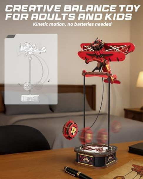 Robotime3D Wooden Puzzles for Adults Plane Gravity Swing Model Aircraft Model Kits for Age 14+3D Puzzle Model Building Kit Birthday/Christmas/Creative s for Adults&Teens
B0FDQ6ZVR1