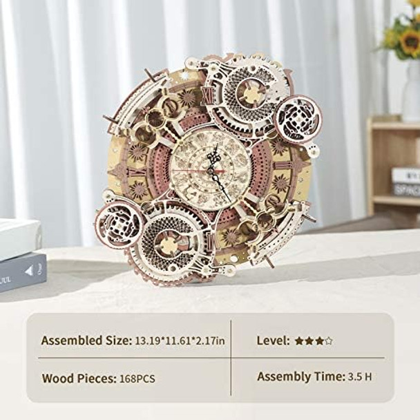 Rokr 3D Wooden Puzzles for Adults Mechanical Clock Kits-Zodiac Clock DIY Clock Model Building Kits Brain Teaser Puzzles DIY Crafts/Hobbies/s Desk Decor for Teens (Zodiac Clock)
B08Q43YCMB
