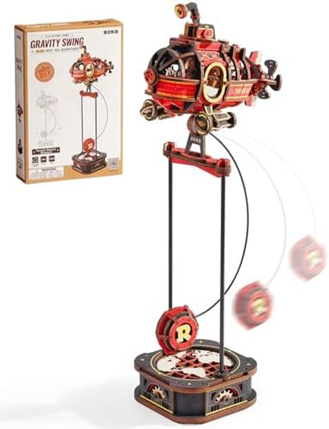 Rokr Pendulum Balance Toy 3D Wooden Puzzles for Adults Retro Deep-Sea Adventurer DIY Craft Wood Puzzle Kit Unique for Men Women
B0FH9YZ4FK