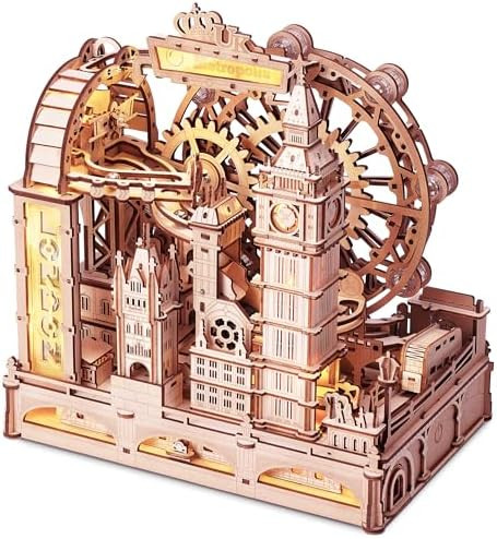 Rokr Marble Travel London 3D Wooden Puzzles for Adults Marble Run Kit Adults to Build 3D Wooden Puzzle with LED Unique for Men Women
B0FH9YF876