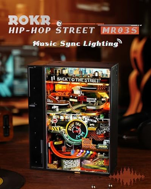 Rokr 3D Puzzle for Adults Electric Marble Run Model Kits Parallel World Hip-hop Street Desk Decoration Building Sets for Boys Girls Birthday s
B0FH9ZY1KP