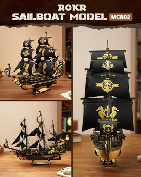 Rokr Seahorse Barque 3D Wooden Puzzle for Adult - Sailboat Model Kit 603-Piece DIY Assembly 1:100 Scale Sailboat MCB02
B0DYT2BQF6 Rokr Seahorse Barque 3D Wooden Puzzle for Adult - Sailboat Model Kit 603-Piece DIY Assembly 1:100 Scale Sailboat MCB02
B0DYT2BQF6