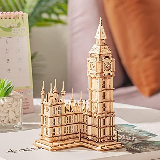 Rolife 3D Wooden Puzzles for Adults Kids Big Ben -220 Pieces 3D Puzzle Wood London Architecture Model Craft Kits Birthday for Teens/Adults Desk Decor
B099RV38HR