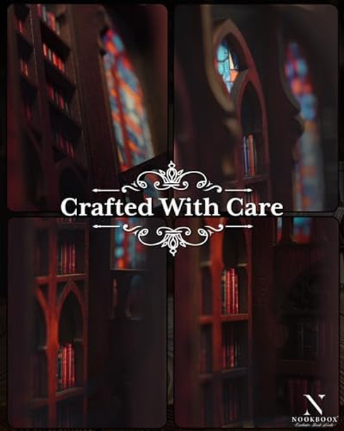 Roselyzia Book Nook DIY Kit – NOOKBOOX by ROSELYZIA – 3D Wooden Diorama Miniature Library Bookend Insert with LED Light – Bookshelf Decor for Adults & Teens – Navy Blue
B0F6T7NKG2