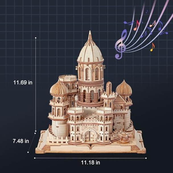 Ruifam 3D Wooden Puzzles DIY Mechanical Wooden Wide Model Kit 1000 Pcs 3D Puzzles for Adults Teens 14+Years Puzzle Enthusiasts Box Clockwork Enchanted Castle
B0DDXWQDQZ