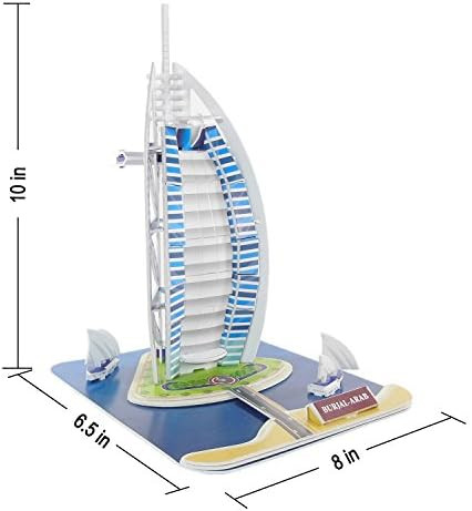 Runsong Creative 3D Puzzle Paper Model Burj AL Arab DIY Fun & Educational Toys World Great Architecture Series 38 Pcs
B01NCVTHOL
