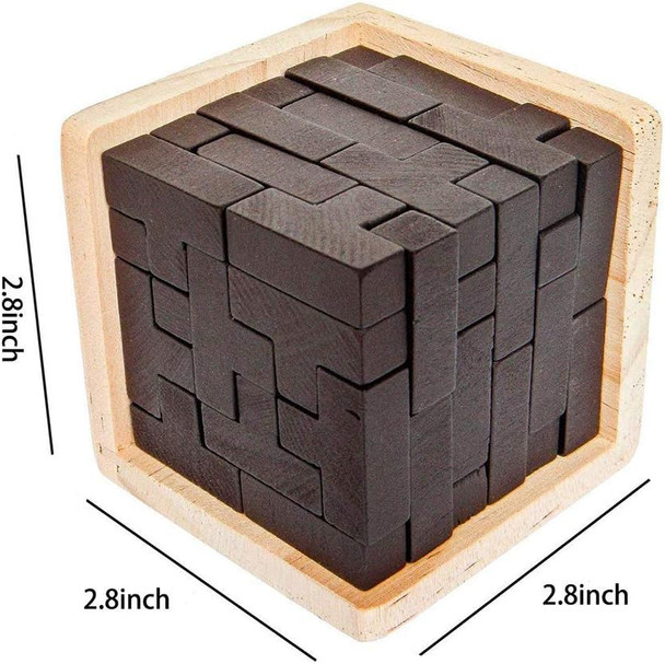 Shuyue Wooden Brain Teaser Puzzles Box Brain Teasers Wooden Puzzle T-Shaped Geometric Intellectual Jigsaw Logic Cube Puzzles Mind Games for Kids and Adults
B0BB7T1LJY