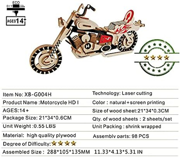 Sigridz 3D Wooden PuzzleMotorcycle ModelAge 15+ Assembly Home Decors Adult Craft Kits DIY Brain Teaser Projects/Challenge for Adults (98Piece/Set)
B0892BQHHK Sigridz 3D Wooden PuzzleMotorcycle ModelAge 15+ Assembly Home Decors Adult Craft Kits DIY Brain Teaser Projects/Challenge for Adults (98Piece/Set)
B0892BQHHK