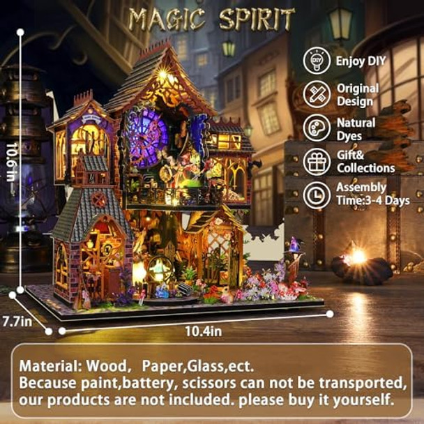 Spobot DIY Miniature House Kit - Tiny House Model Kit Dollhouse - 3D Wooden Dollhouse Miniature Kit Holor Magic City with LED Light and Tools Hobby Birthday s for Kids and Adults
B0D83VPPZ8 Spobot DIY Miniature House Kit - Tiny House Model Kit Dollhouse - 3D Wooden Dollhouse Miniature Kit Holor Magic City with LED Light and Tools Hobby Birthday s for Kids and Adults
B0D83VPPZ8