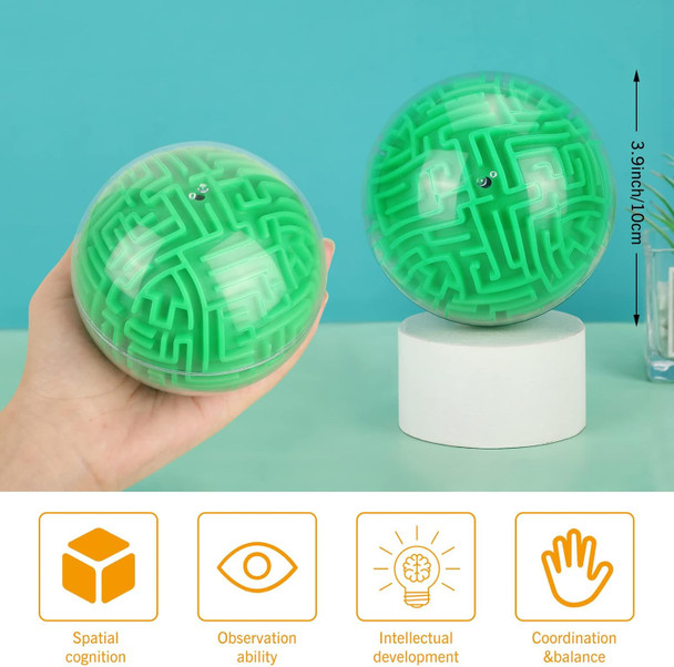 Sumind Maze Ball 3D Maze Puzzle Brain Teasers Games Gravity Plastic Handheld 3D Ball 4 Inches Puzzle Cube Ball Toy Sphere Educational Toys for Students Teens Adults(Green)
B0BBM7FSKJ