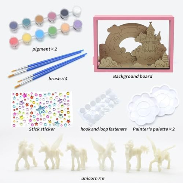 Tenyeah TENYEAH DIY 3D Painting Kit Art & Craft Set for Kids with Background Board Statues Sticker Brush & Pigment Creative Ideas Birthday s for Girls Age
B0DNWT6498