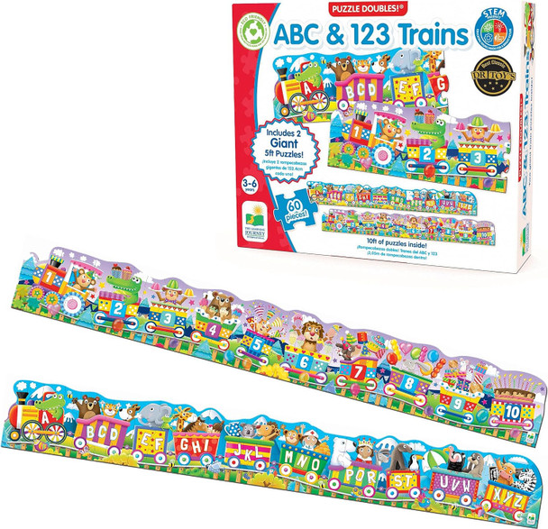 The Learning Journey: Puzzle Doubles - Giant ABC & 123 Train Floor Puzzles - Large Floor Puzzles For Kids Ages 3-5 - Award Winning Toys
B001EY72Y8