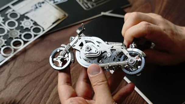 Time For Machine Time for Machine - Chrome Rider - Mechanical 3D Puzzle for Adults Mechanical Model Kit for Self Assembly Bike Model
B08P92GF1D