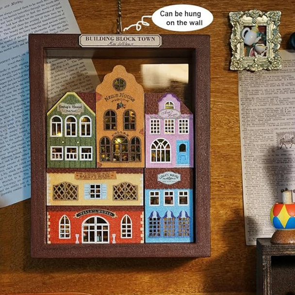Topbsfarny DIY Miniature House Kit Miniatures Building Block Town Dollhouse Making Kit with Furnitures Tiny for Adults to Build 3D Wooden Crafts ModelHome Decor Birthday s for Family and Friend
B0D7S9CBN2