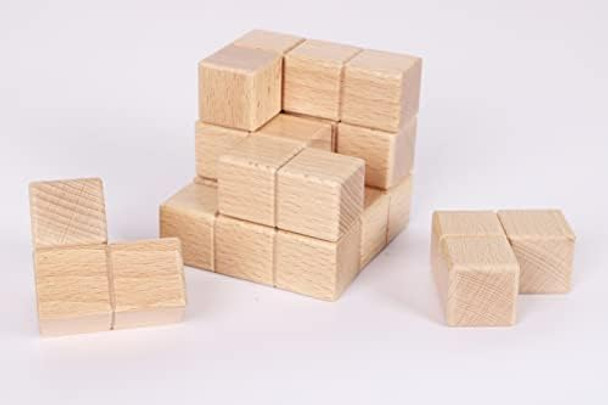 Toys Of Wood Oxford TOWO Large Wooden Soma Cube Puzzle - Brain Teaser Puzzle IQ Logic Math Puzzle for Kids and Adults - Mens Sets- Sets for Him-s for Men Who Have Everything- Stocking Fillers Stuffers
B00CVDYPJQ