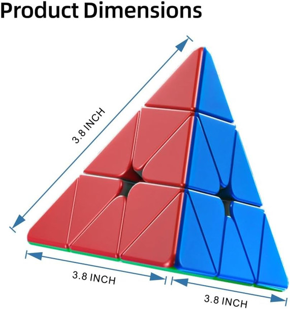 Tuzama Magnetic Pyraminx Speed Cube 3x3 Stickerless - Professional Pyramid Puzzle with Triangle Magnets Smooth Turning Brain Teaser Toys for Kids & Adults
B0FJ4NQV1C
