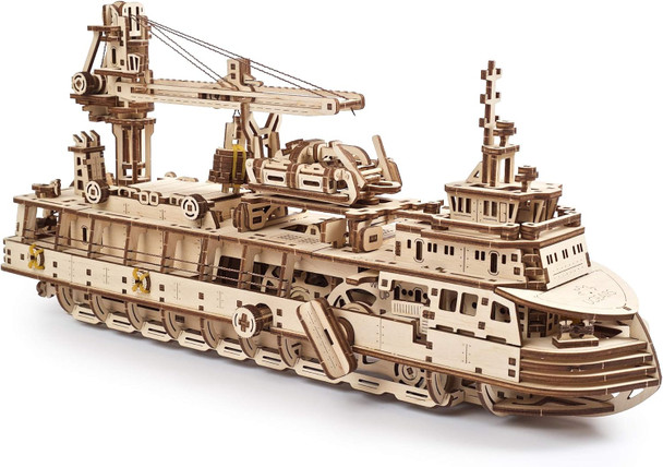 Ugears 3D Puzzles Research Vessel - DIY Model Ship 3D Idea - Unique and Creative Wooden Mechanical Models - Self Assembly Woodcraft Construction Kits
B08DQJKSCN