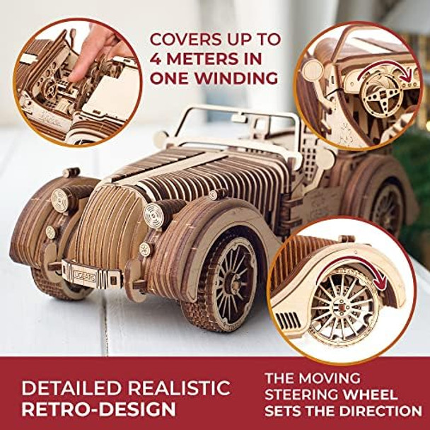 Ugears Mechanical Models Roadster VM-01 3-D Wooden Puzzle
B07F5YFBXC