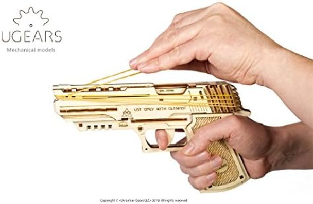 Ugears Wolf-01 Handgun Wooden Mechanical 3D Brainteaser Best Puzzle for Adults and Teens
B07C6S8F75