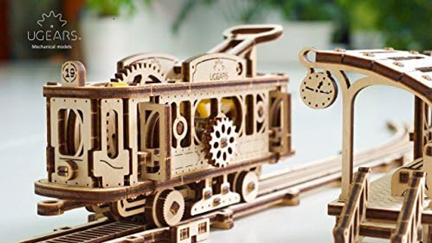 Ugears Mechanical Town Series Tram Line Mechanical Wooden Model Kit 3D Puzzle Assembly
B071W2JSTC