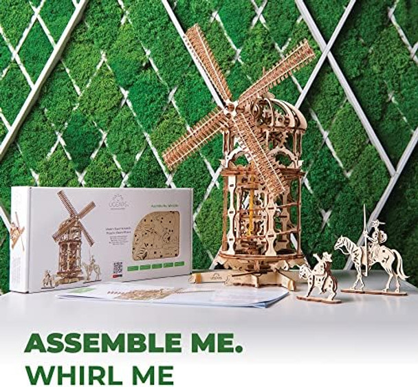 Ugears Tower Windmill 3D Puzzle - 3D Wooden Puzzles for Adults - Mechanical Model Kits for Adults to Build - DIY Craft Kits Windmill with Moving Parts Building Kit s for Fathers Day - 585 Pcs
B07GY1BZHZ