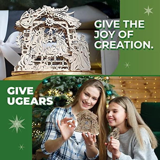 Ugears Nativity Scene - Mechanical Puzzle 3D - Self Assembly Woodcraft Construction Kits - Wooden Nativity Set - Christmas Puzzles for Kids - Christmas DIY Decorations - Crafts on Idea
B08K8PB63M