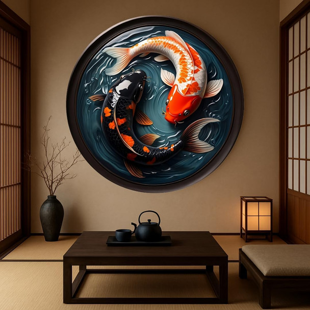 Uniqus 3D Wooden Koi Fish Puzzle for Adults – 150 Piece Round Yin Yang Jigsaw for Grandparents' Day Japanese Zen Art – Box Decorative Wooden Puzzle (Abyss Glow)
B0F59BYJJZ