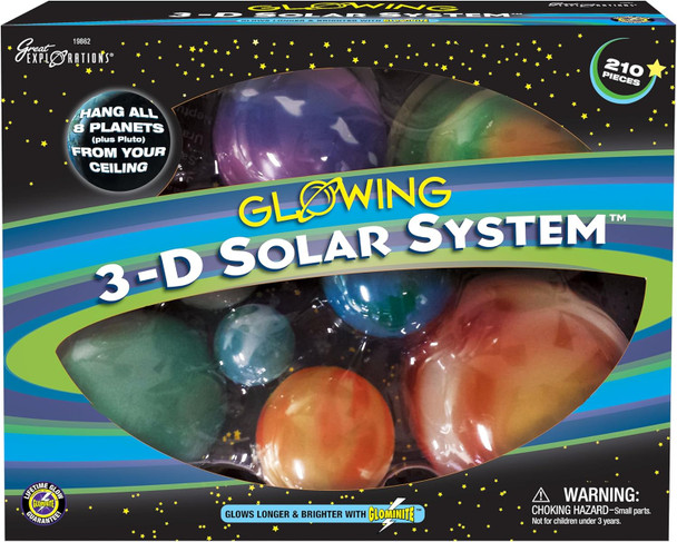 University Games Great Explorations 3-D Solar System Glow In The Dark Ceiling Hanging Kit 3D Planets and Star Stickers Create the Milky Way Teach Science STEM
B000066HSN University Games Great Explorations 3-D Solar System Glow In The Dark Ceiling Hanging Kit 3D Planets and Star Stickers Create the Milky Way Teach Science STEM
B000066HSN