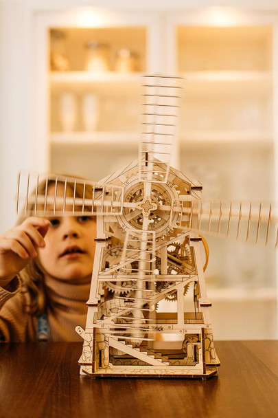 Wood Trick Windmill Rotating Mechanical Model - 3D Wooden Puzzles for Adults and Kids to Build - Engineering DIY Wooden Models for Adults to Build
B07CWSXPZQ