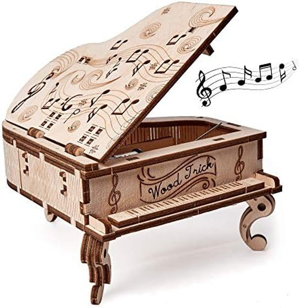 Wood Trick Toy Piano Music Box Moonlight Sonata Wooden Musical Piano Toy Mini - 3D Wooden Puzzle Assembly Toys Brain Teaser for Adults and Kids
B07NVR2QPH
