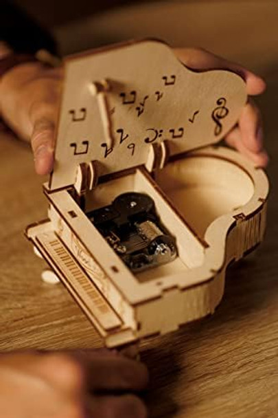 Wood Trick Toy Piano Music Box Moonlight Sonata Wooden Musical Piano Toy Mini - 3D Wooden Puzzle Assembly Toys Brain Teaser for Adults and Kids
B07NVR2QPH
