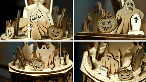 Wood Trick Halloween Wooden Music Box Kit - Addams Melody - w/Red Lighting - 3D Wooden Puzzle for Adults and Kids to Build - Engineering DIY Project Mechanical 3D Puzzle Model Kits for Adults
B08FR9L1JC