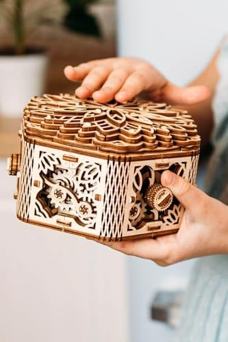 Wood Trick Mystery Flower Für Elise Wooden Music Box Kit - Keepsake & Jewelry Box - 3D Wooden Puzzle for Adults and Kids to Build - DIY
B08KTN4GSP