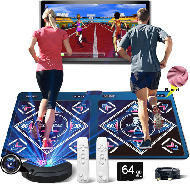 Wuzhuangyuan HDMI Musical Electronic Dance mat with a Camera a 64G Large Memory Card Including 1000 Games650 Songs81 Music Videosfor Single/Double Users a Luxurious for Boys and Girls
B0DSP7C5N2